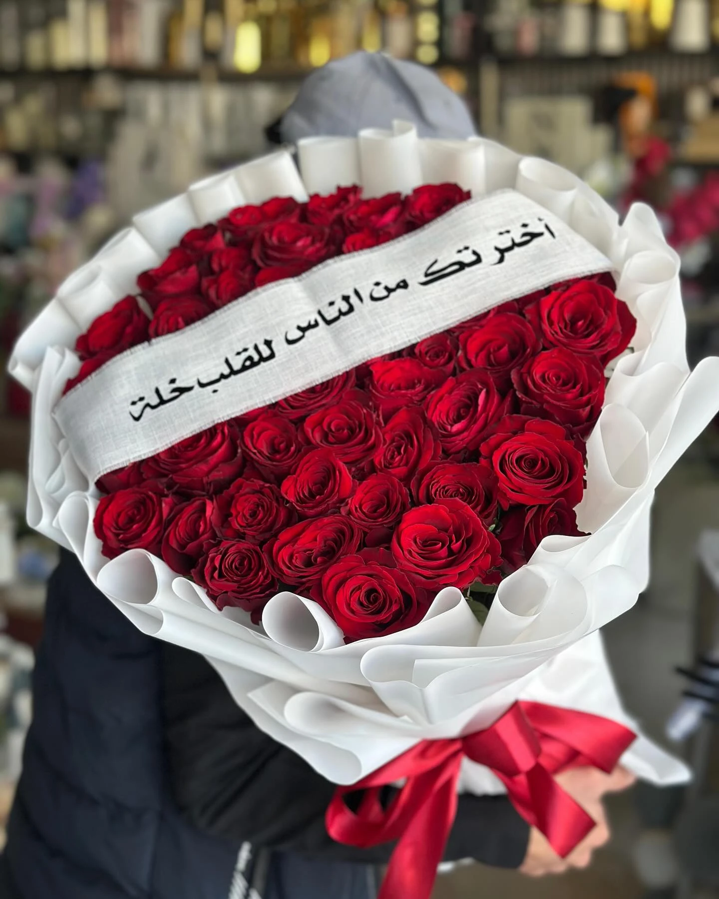 باقة50وردة احمر جوري